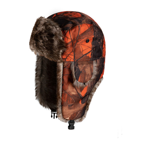 Earflap Trapper Bomber Aviator Russisk Trooper Fur Winter Ski Hat