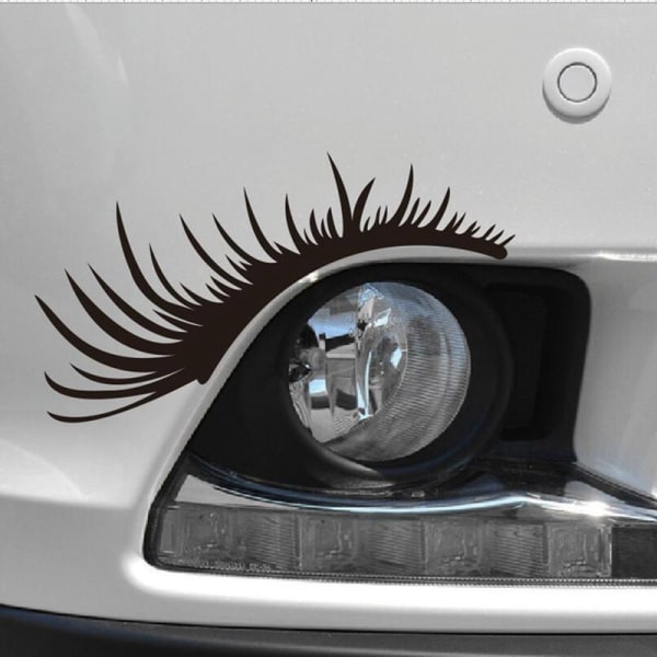 1 par bilstrålkastare ögonbryn klistermärken sexiga ögonfransar bil stick