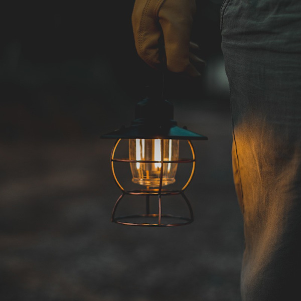1 st brons utomhus camping tält lampor läger multifunktionell häst ljus retro camping lampor led atmosfär bärbara lampor hängande lampor