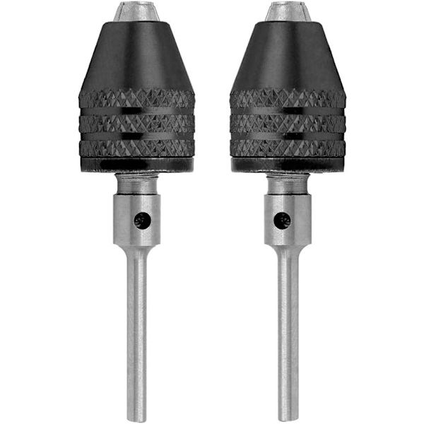 2 st 3,6 mm rundskaft mini elektrisk chuck nyckellös adapter snabbväxlande chu