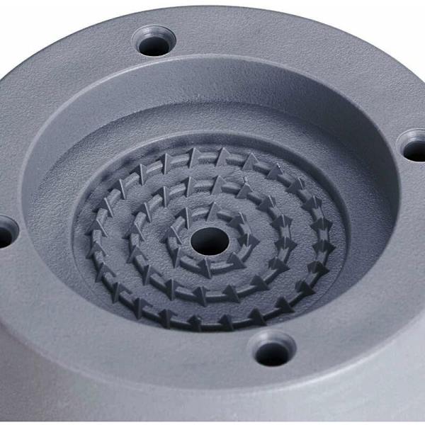 Vibrationsdämpare, set om 4, antivibrationsmattor, vibrationsdämpare för tvättmaskiner och torktumlare, 4 cm (grå, 4 cm)