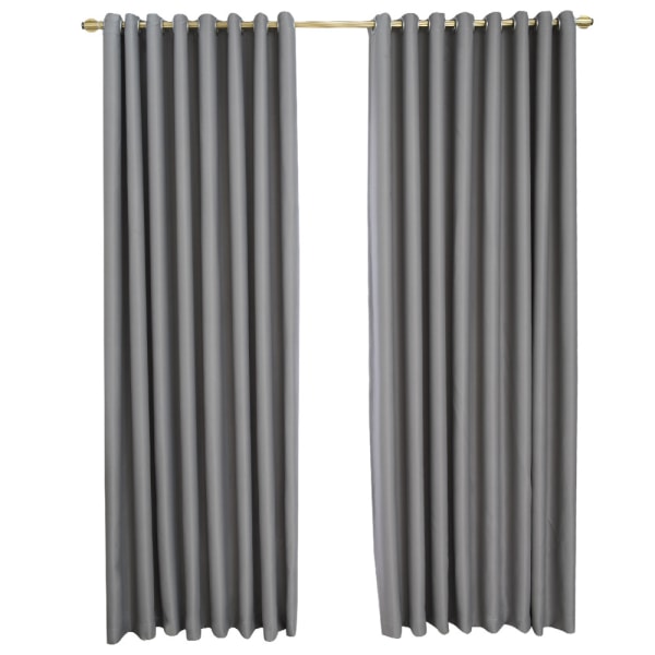 Mörkläggningsgardiner loop scarf termogardiner, 1m, mörkgrå