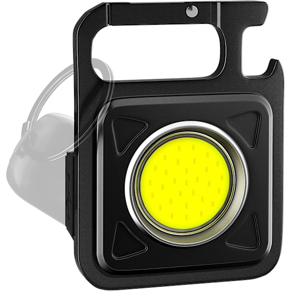 Mini-återuppladdningsbar ficklampa, multifunktionell bärbar återuppladdningsbar nödlampa