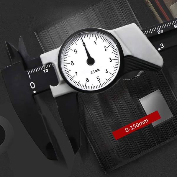 150mm/6 tommer urskive plastik caliper måle gauge mikrometer måler