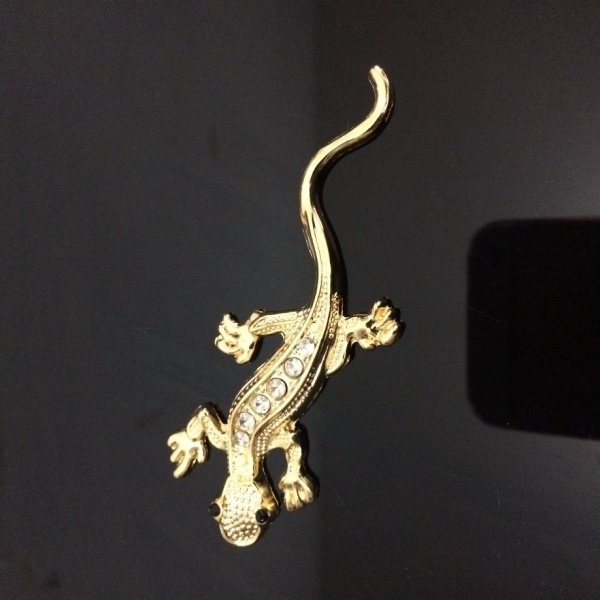 Sett med 2 stk Metal Gecko Decal 3D Car Sticker Animal Car Sticker (8