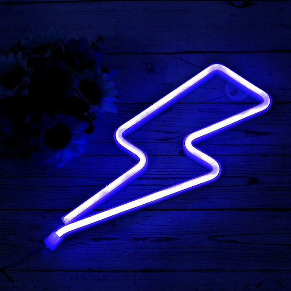 Neonljus Flash Neonljus LED-skylt formad ljus väggdekoration