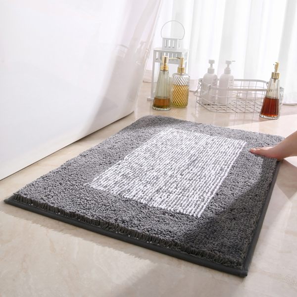 Halkskyddad badrumsmatta, 40 x 60 cm, maskintvättbar mjuk absorberande duschmatta