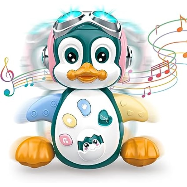 Baby musiikkilelut, Baby lelu 6-12 kk, Interaktiivinen baby oppimislelu, äänet ja valot, Penguinin varhaiset lelulahjat 6 9 12 24 kuukautta