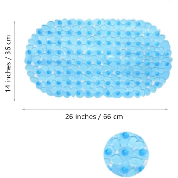 Kylpyammeen suihkumatto 66cm*36cm Liukumaton kylpyhuoneen sisustus imukupilla