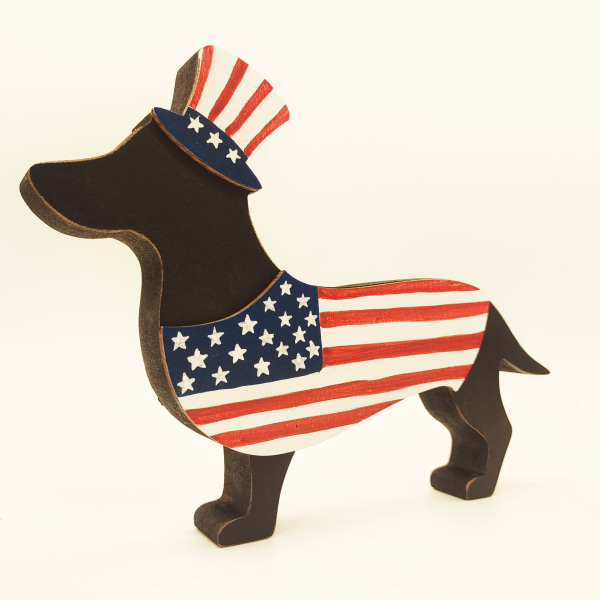 Woodland Animal Home Decor North American Layered Ornament (Hund D