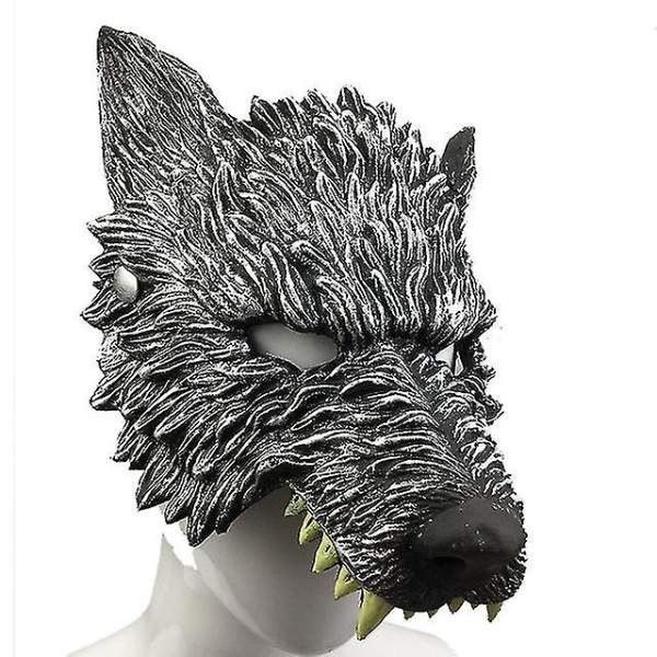 Karneval/påske Cosplay Latex Wolf Mask Animal Style