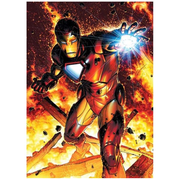 5D- diamond painting Iron Man -tee-se-itse koko timanttikoristetarra