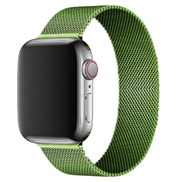 Rustfrit stål mesh urrem til mænd og kvinder, kompatibel med Apple Watch 7 Milanese rem (grå 38/40/41mm)