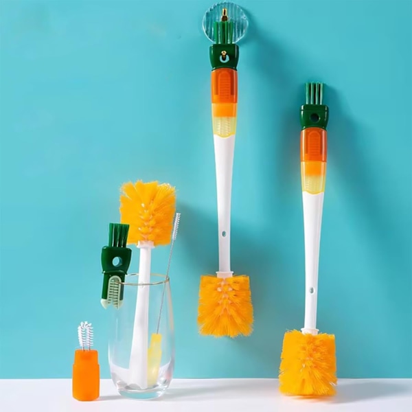 Multifunktionell Vattenflaska Rengöringsborste, Flaskrengöringsborstar, Glas