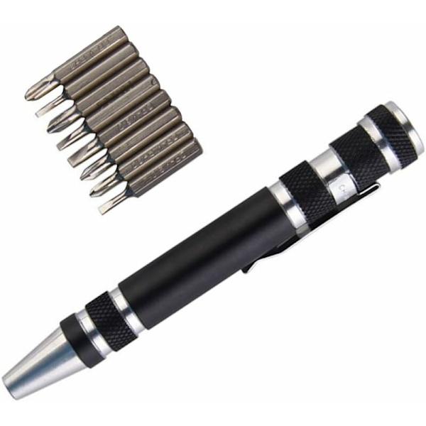 8 i 1 skruvmejselpenna Mini multifunktionsverktyg Precision Repa