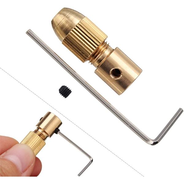 14 st 0,5-3 mm Liten elektrisk borrchuck Mikro-Twist Spännchuck Chu