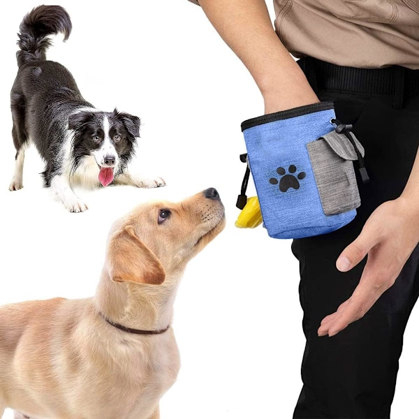 2PCS Vanntett Hundepungpose Bærbar Hundegodbitpose Hundetreningspose Avtakbar