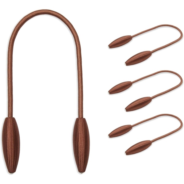Ljus curry repgardin upphängningar, upphängningar för gardiner (53 cm, 2 par)