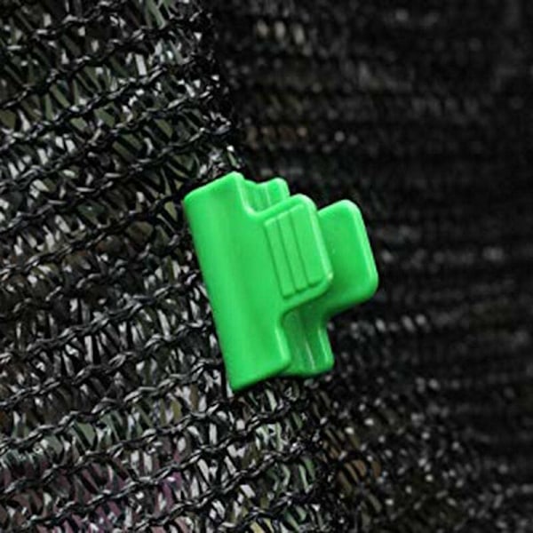 Växthusfilm Fixeringsklämmor, 20 Pack Laminerade Plast Fixeringsklämmor, Klämmor för Skjulbanderoller, Ramar och Radskydd 11mm Diameter