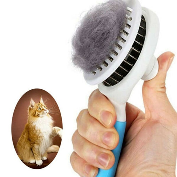 Cat Grooming Brush, selvrensende børster for hunder, katter, Pet Gro