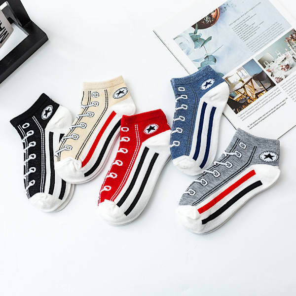 Dam 10-pack Lättvikt Nyhet Lågskurna Sockor Coola Sneakers