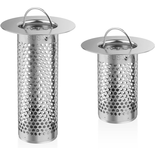 kitchen sink strainer, 2pcs stainless steel drain strainer, showe