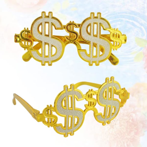 Silly Glasses 4 st Guld Dollar Dollar Glasögon Dollar Sign Gla