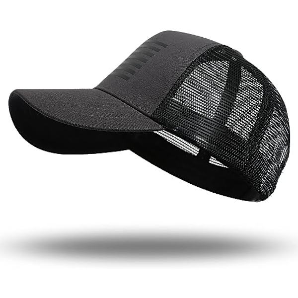 Amerikansk flaggtruckerkeps - Snapback keps, basebollkeps för män kvinnor - Andningsbart nät på sidan, justerbar passform - För vardagskläder