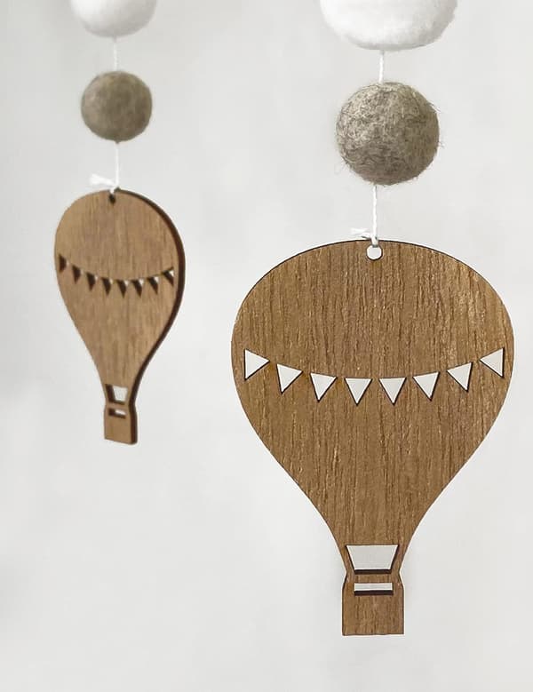 Baby Crib Mobiles Träpärlor för Barn Pojkar Flickor Spädbarn
