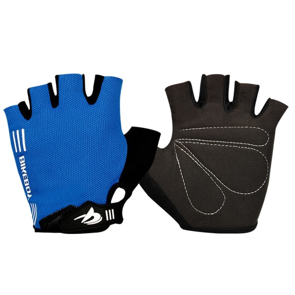 Anti-Slip Half Finger Gloves with Padded Wrist Support Fitness Sh