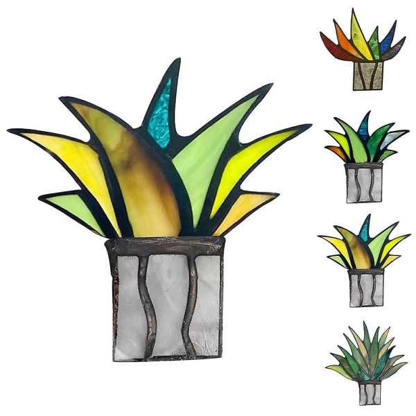 Hjemmekontor Dekoration Kreativ Mini Akryl Aloe Potteplante St