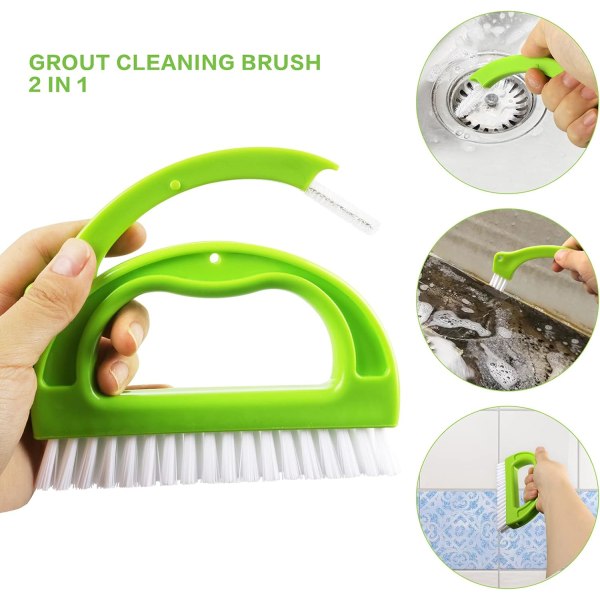 8 Pack Grout Cleaning Brush, Handheld Tile Grout Cleaning Tools f