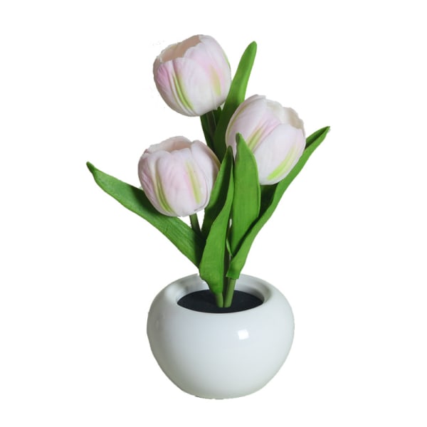 LED Tulip Indoor Dekorativ Bordslampa Simulering Tulip Flower Po