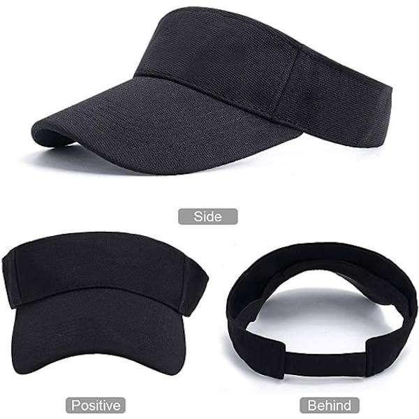 Visor Cap Kvinner - Golf Cap, Visors Sol Cap Justerbar Menn Sport H