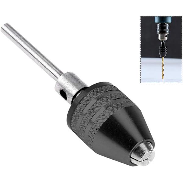 2 st 3,6 mm rundskaft mini elektrisk chuck nyckellös adapter snabbväxlande chu