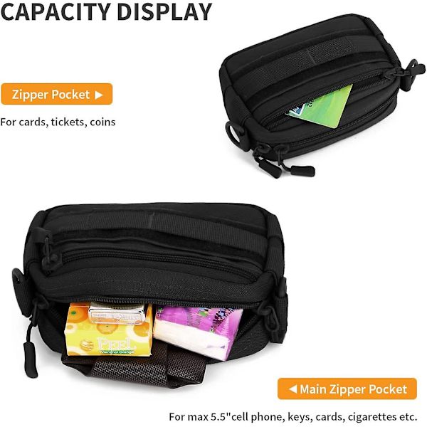Liten Molle-väska Taktisk Utility Pouch Edc Extra Väska Militär