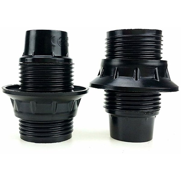 Svart E14 Lamphållare, 4 Stycken E14 Sockel, E14 Sockellampa, Solid Lampfot