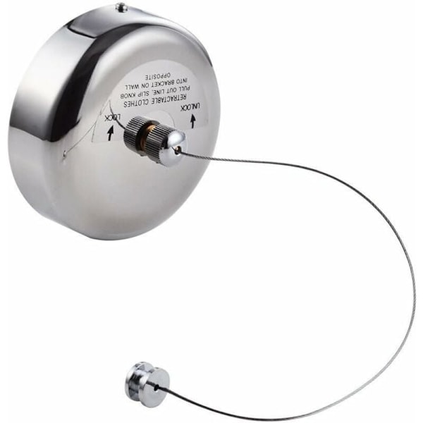Rostfritt Stål Retractable Expanderbar Klädhängare Polerad Krom