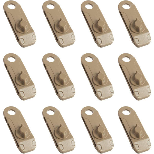 Clamp Tent Clips Tarp Clips med Grommet Clips Vindtät Fästelement för Markis