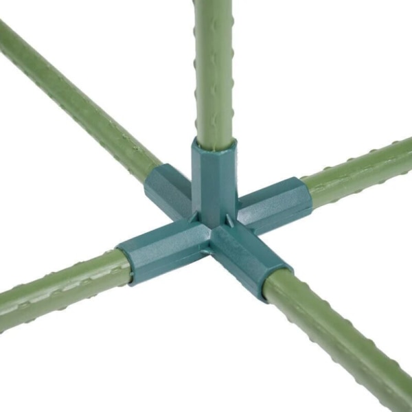 10-pack 16 mm växthusramskopplingar, 5-vägs PVC-hörnanslutning