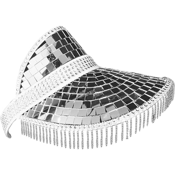 Disco Ball Festival Visor, Ny sommer solskygge hat sommer cap V