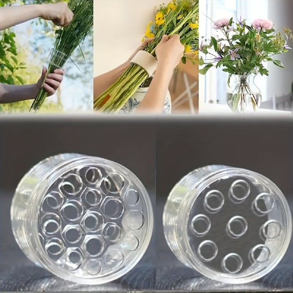 Bukettvridare för Blomsterarrangemang, Transparent Ikebana Spiral S