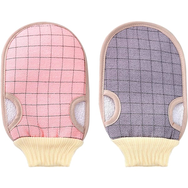 Exfolierande handskar, skrubbhandskar badhandskar, hög elasticitet, inte lätt att deformera
