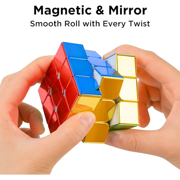 Magnetisk spegelhastighetsreflektion Magic Cube 3x3x3, virvelvindpojke