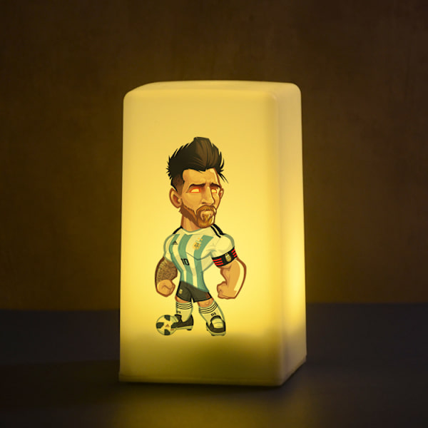 Fotbollsstjärna - Ronaldo Cartoon Hand Operated Desk Lamp Doll Foot