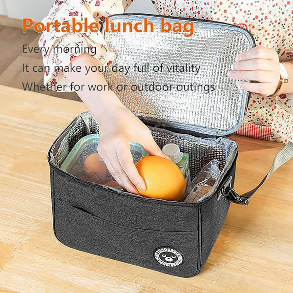Lunch Bag - Elegant och mångsidig isolerad lunchväska för män och kvinnor, La