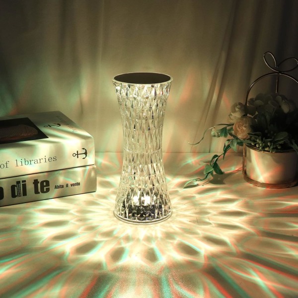 Crystal Pöytävalaisin - LED Diamond pöytävalaisin, 16 väriä - Rech
