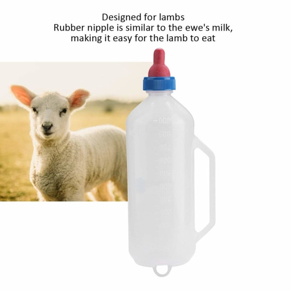 1L Baby Lamp Milk Feeder Bottle, Little Goat Calf Sheep Feeding N