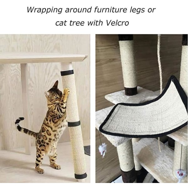 Kattenskrapematte Sofa Beskytter Naturlig Sisal Kattenskrapematte