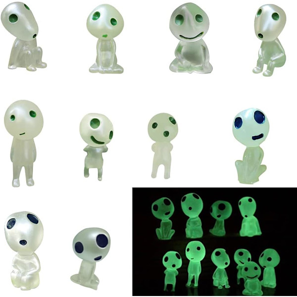 Ljusande trädälva, 10 trädälvafigurer, lysande trädälva, hartsprinsessa
